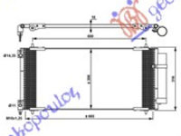 Radiator clima Ac/ CITROEN C5 04-08 CITROEN C5 08-16 PEUGEOT 407 04-10 PEUGEOT 607 00-07 Cod 6455EA