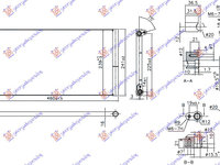 Radiator clima Ac/ FIAT SEICENTO 98-01 FIAT SEICENTO 01-06 cod 46799740