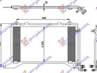 Radiator clima Ac/ MERCEDES E CLASS (W210) 96-99 MERCEDES E CLASS (W210) 99-02 cod A2108300370