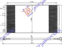 Radiator clima Ac/ motorina NISSAN NV 400 11- NISSAN INTERSTAR 09- OPEL MOVANO 09-19 OPEL MOVANO 19-21