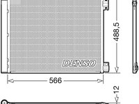 RADIATOR CLIMA AC NISSAN X-TRAIL III (T32_, T32R, T32RR) DENSO DCN46026 2014