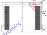 Radiator clima Ac/ SAAB 9.3 02-07 SAAB 9.3 07-12 cod 12793296