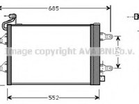 Radiator clima AC Skoda Fabia 1.4 TDI, 1.9 TDI SDI, AVA SAA 5007, EL