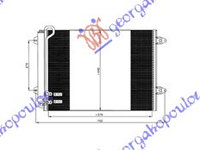 Radiator clima Ac/ VW PASSAT 05-11 VW PASSAT 11-15 VW PASSAT CC 08-12 VW CC 12- cod 3C0820411C