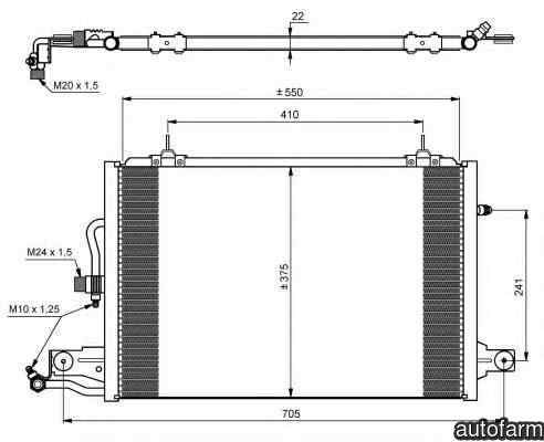 Radiator Clima Aer Conditionat AUDI A6 4A C4 NRF 3