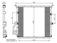 Radiator Clima Aer Conditionat BMW 3 Cabriolet E36 NRF 35586