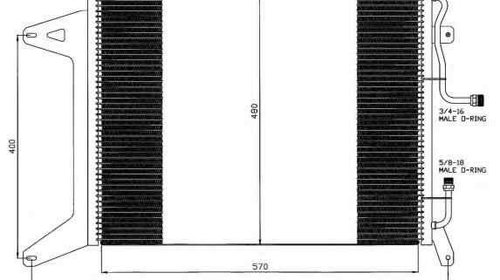 Radiator Clima Aer Conditionat IVECO EuroTrak