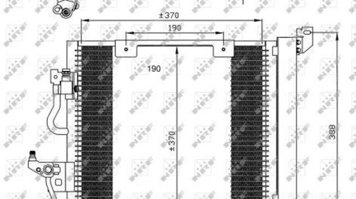 Radiator Clima Aer Conditionat OPEL ASTRA G h