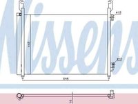 Radiator Clima Aer Conditionat RENAULT KOLEOS HY NISSENS 940316