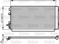 Radiator clima aer conditionat RENAULT MEGANE III Grandtour KZ0/1 Producator VALEO 814187
