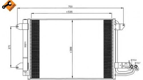 Radiator clima AUDI A3 8P1 NRF 35520