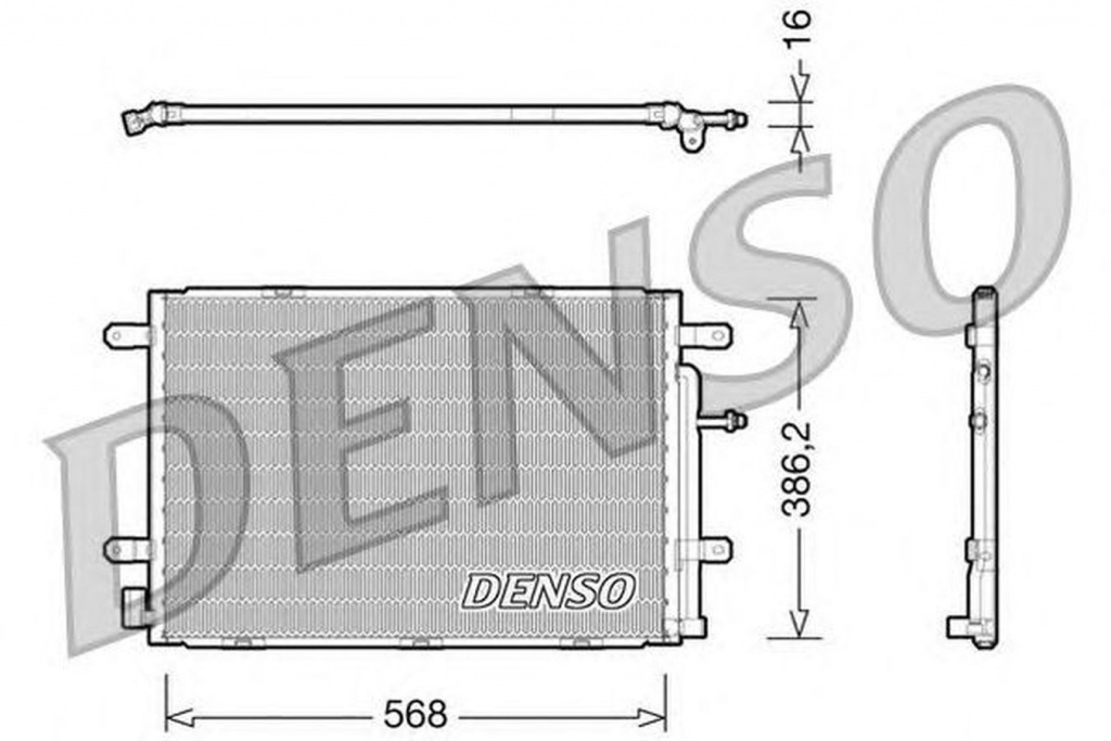 Radiator clima AUDI A4 Cabriolet 8H7 B6 8HE B7 DENSO DCN02019