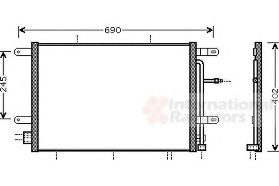 Radiator clima AUDI A4 Cabriolet 8H7 B6 8HE B7 VAN WEZEL 03005239