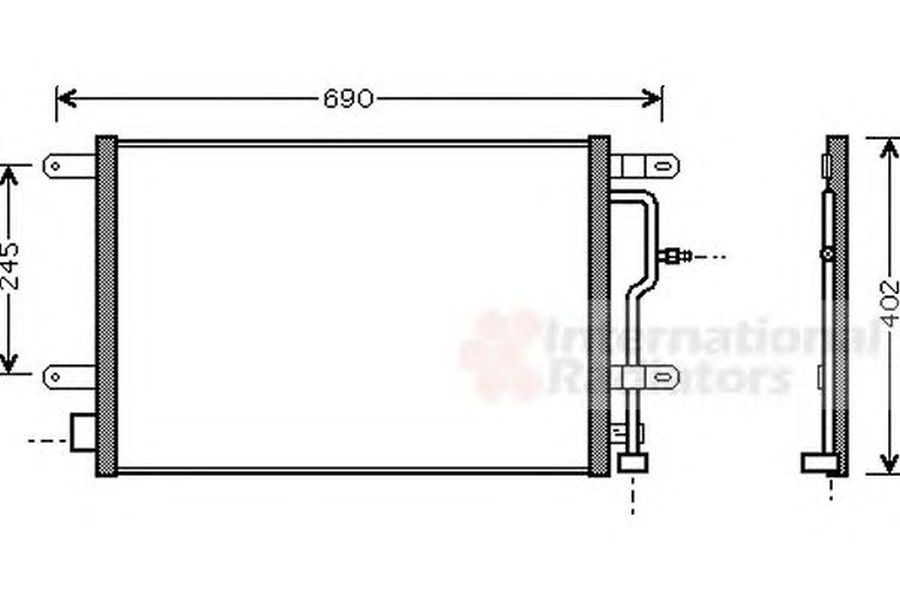 Radiator clima AUDI A4 Cabriolet 8H7 B6 8HE B7 VAN WEZEL 03005194