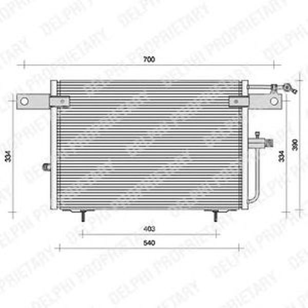 Radiator clima AUDI A6 4A C4 DELPHI TSP0225083