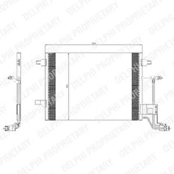 Radiator clima AUDI A6 4B2 C5 DELPHI TSP0225455