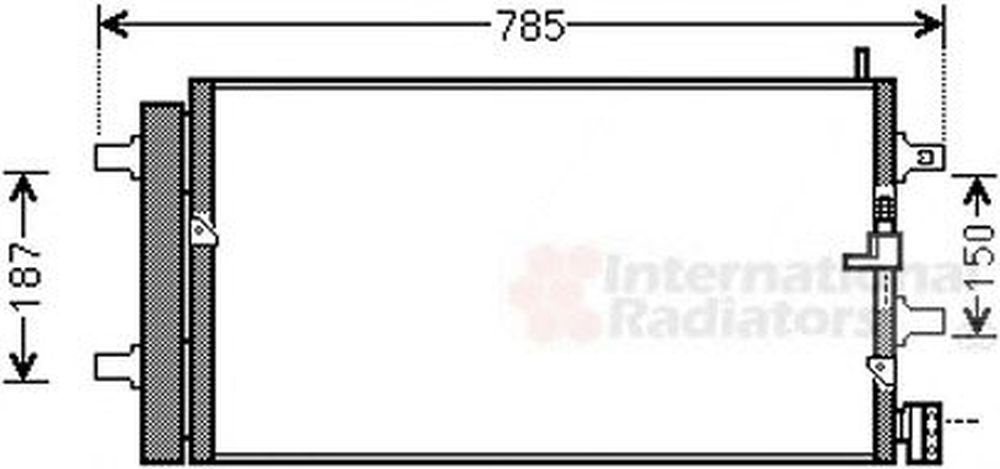 Radiator clima AUDI A6 4G2 C7 4GC VAN WEZEL 03005353