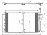 Radiator clima CHEVROLET CAPTIVA C100 C140 NRF 35797