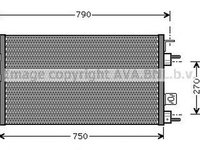 Radiator clima CHRYSLER VOYAGER III GS AVA CR5023