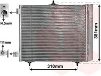 Radiator clima CITROEN C3 Pluriel HB VAN WEZEL 09005205