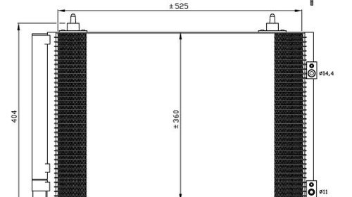 Radiator clima Citroen DS5 1.6 THP, NRF 35610