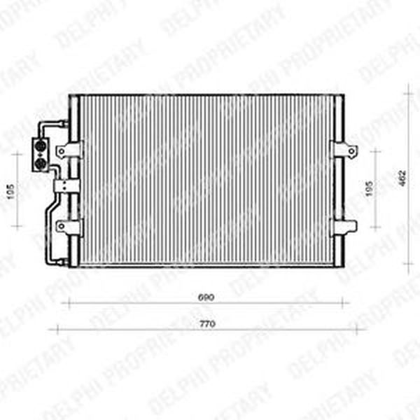 Radiator clima CITROEN JUMPY platou sasiu BU BV BW BX DELPHI TSP0225110