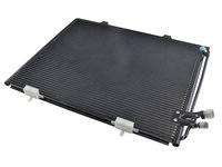 RADIATOR CLIMA CONDENSATOR AER CONDITIONAT MERCEDES E-CLASS W210 1995->2002 fara uscator, Dimensiuni radiator mm 622 x 471 x 16, pentru E 200 (210.035)-100 KW; E 200 D (210.003)-65 KW; E 220 D-55 KW; E 220 D (210.004)-70 KW; E 230 (210.037)-110 KW; E