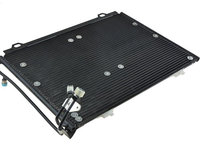 RADIATOR CLIMA CONDENSATOR AER CONDITIONAT MERCEDES E-CLASS W210 1995->2002 fara uscator, Dimensiuni radiator mm 595 x 411 x 16, pentru E 200 (210.035)-100 KW; E 230 (210.037)-110 KW;