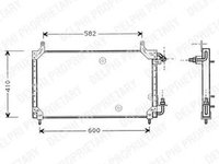 Radiator clima DAEWOO CIELO limuzina KLETN DELPHI TSP0225413