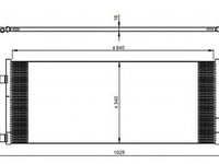 Radiator clima DAF CF NRF 350085