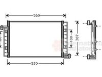 Radiator clima FIAT MAREA 185 VAN WEZEL 17005222