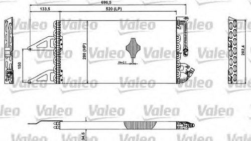 Radiator clima FIAT PUNTO Cabriolet 176C VALE