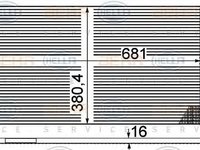 Radiator clima FORD FOCUS III Turnier HELLA 8FC 351 003-221