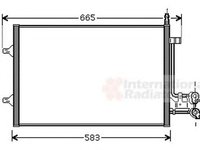 Radiator clima FORD FUSION JU VAN WEZEL 18005395