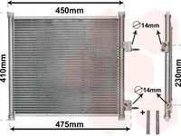 Radiator clima FORD KA RB VAN WEZEL 18005262