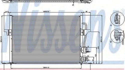 Radiator clima FORD MONDEO II BAP NISSENS 943