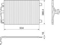 Radiator clima FORD STREET KA RL2 MAGNETI MARELLI 350203215000