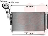 Radiator clima HYUNDAI H-1 Travel TQ VAN WEZEL 82005347