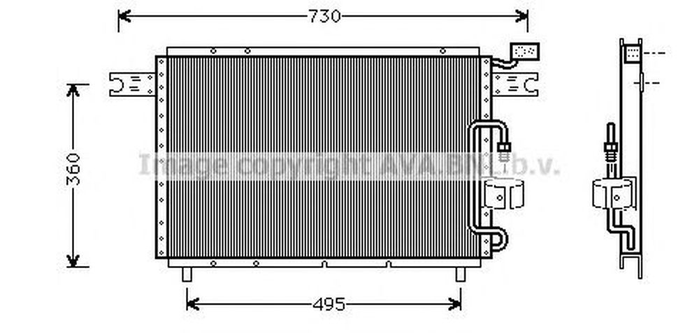 Radiator clima ISUZU TROOPER UB AVA IS5021