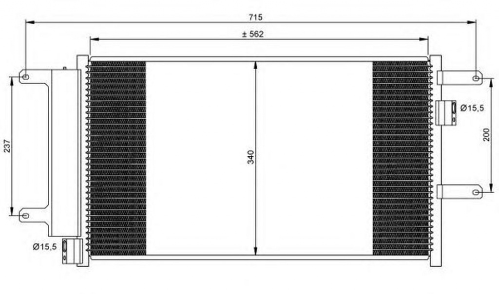 Radiator clima IVECO DAILY III bus NRF 35751