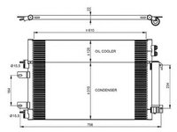 Radiator clima JEEP COMPASS MK49 NRF 350086