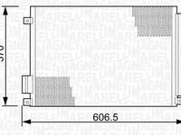 Radiator clima LANCIA YPSILON 312 846 MAGNETI MARELLI 350203497000