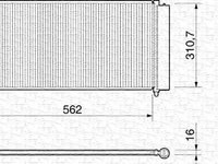 Radiator clima LANCIA YPSILON 843 MAGNETI MARELLI 350203158000