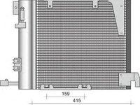 Radiator clima LAND ROVER DISCOVERY I LJ LG MAGNETI MARELLI 350203263000