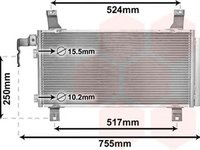 Radiator clima MAZDA 6 Hatchback GG VAN WEZEL 27005157