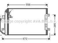 Radiator clima MERCEDES-BENZ A-CLASS W168 AVA MS5257