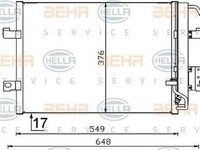 Radiator clima MERCEDES-BENZ A-CLASS W168 HELLA 8FC351301364