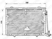 Radiator clima MERCEDES-BENZ C-CLASS combi S202 DELPHI TSP0225193