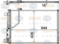 Radiator clima MERCEDES-BENZ C-CLASS cupe C204 HELLA 8FC 351 307-651