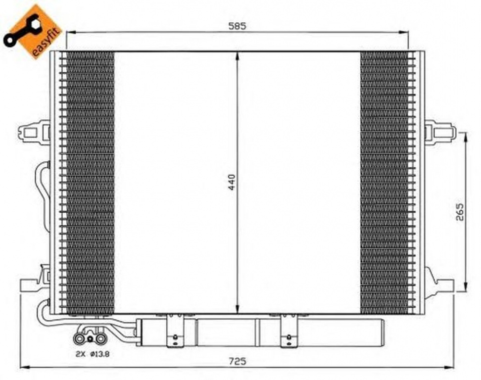 Radiator clima MERCEDES-BENZ E-CLASS W211 NRF 35517